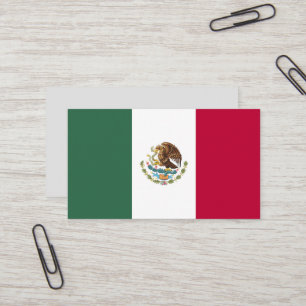 Mexiko flagga visitkort