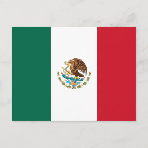Mexiko Flagga vykort