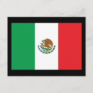 Mexiko Flagga Vykort