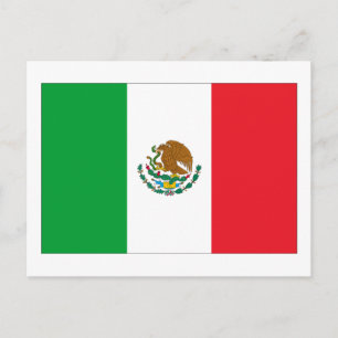 Mexiko Flagga Vykort