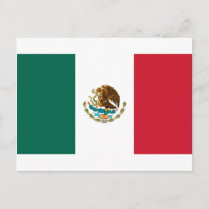 Mexiko Flagga Vykort