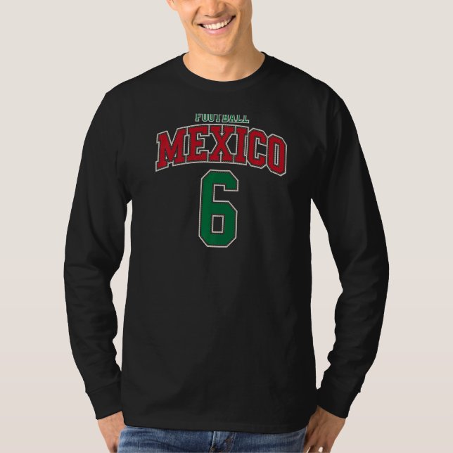Mexiko Football T Shirt (Framsida)