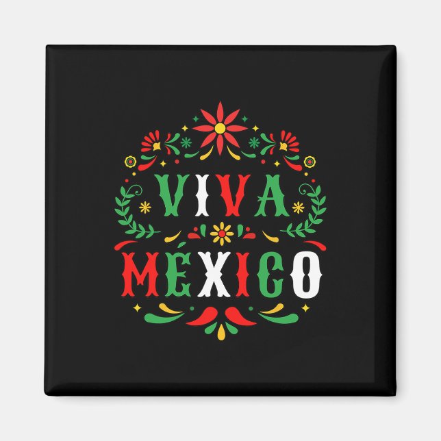Mexiko för Mexikanska Independence day och cinco Magnet (Framsidan)