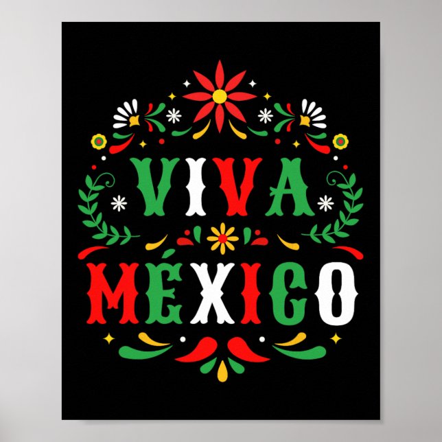 Mexiko för Mexikanska Independence day och cinco Poster (Framsidan)