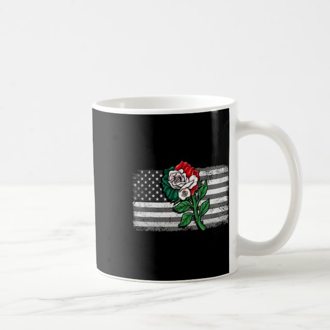 Mexiko Förenta staternas Flagga Mexikanska Flagga  Kaffemugg (Höger)