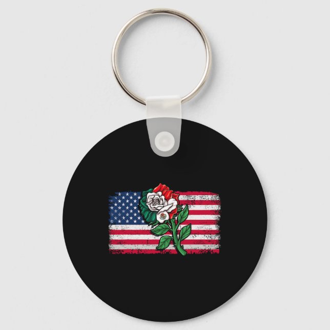 Mexiko Förenta staternas Flagga Mexikanska Flagga  Nyckelring (Framsida)