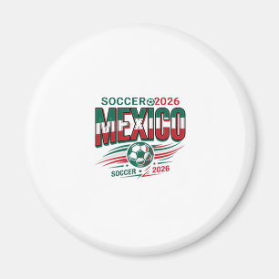Mexiko Fotboll 2026 Fotboll Fet Land Typografi Magnet
