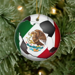 Mexiko Fotboll Boll Sporter Julgransprydnad Keramik