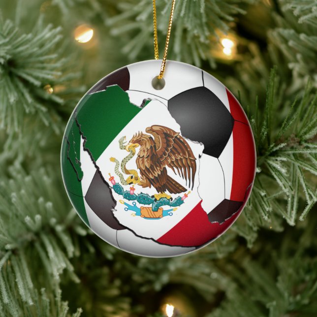 Mexiko Fotboll Boll Sporter Julgransprydnad Keramik (Träd)