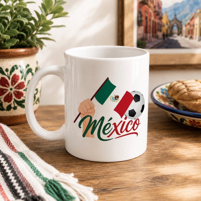 Mexiko Fotbollsstolthet  Kaffemugg (Skapare uppladdad)