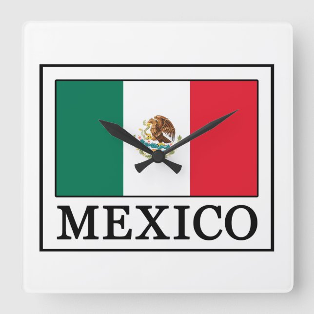 Mexiko Fyrkantig Klocka (Framsida)