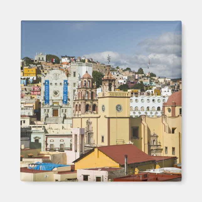 Mexiko, Guanajuato delstaten, Guanajuato. Basilika Magnet (Framsidan)