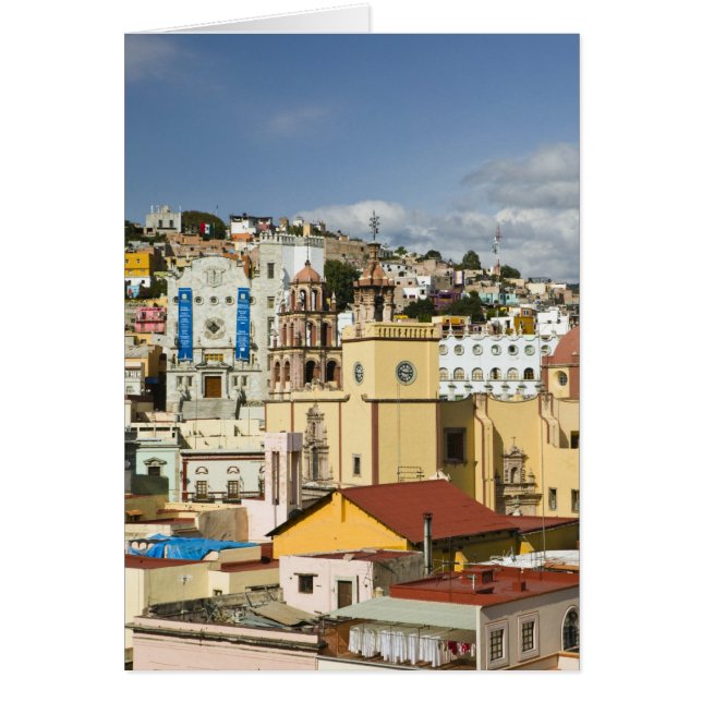 Mexiko, Guanajuato, Guanajuato. Basilica Hälsningskort (Framsidan)