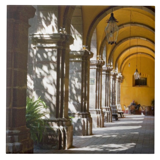 Mexiko, Guanajuato, San Miguel de Allende. Kakelplatta (Framsidan)