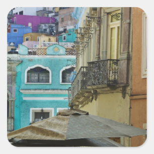 Mexiko, Guanajuato. Tätt packad samling av Fyrkantigt Klistermärke