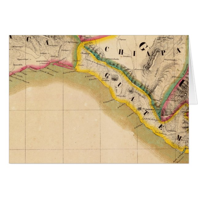 Mexiko, Guatemala 71 Hälsningskort (Framsidan Horizontal)