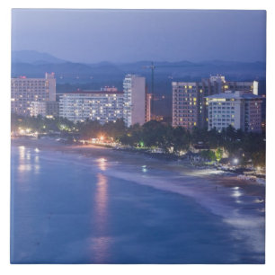 Mexiko, Guerrero, Ixtapa. Ixtapa Hotell längs Kakelplatta