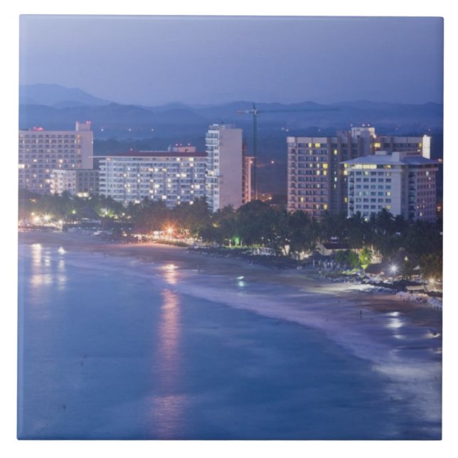 Mexiko, Guerrero, Ixtapa. Ixtapa Hotell längs Kakelplatta (Framsidan)