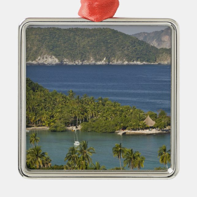 Mexiko, Guerrero, Zihuatanejo. Playa Las Gatas- Julgransprydnad Metall (Framsidan)