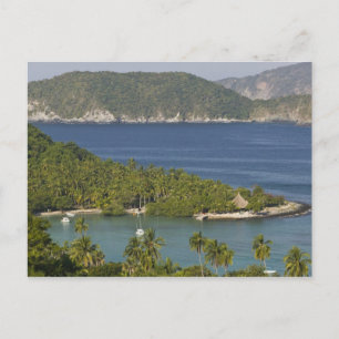 Mexiko, Guerrero, Zihuatanejo. Playa Las Gatas- Vykort