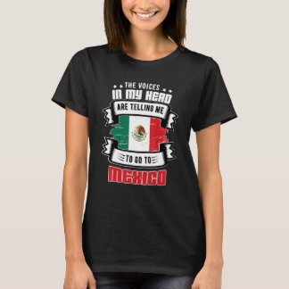 Mexiko i mitt huvud t shirt