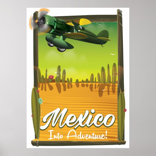 Mexiko in i äventyr! poster (Framsidan)