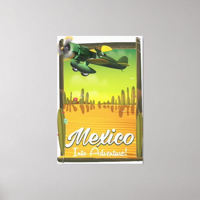 Mexiko in i äventyret! canvastryck (Framsida)
