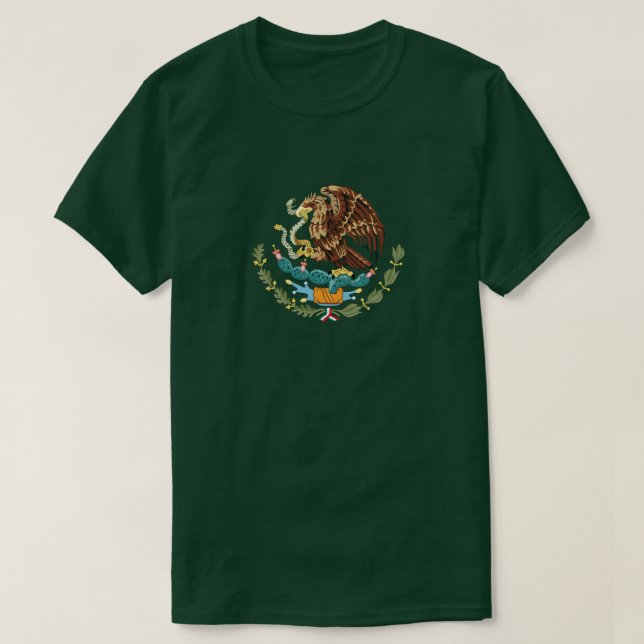 Mexiko Jackar Arm Grönt T-shirt-shirt Tee (Design framsida)