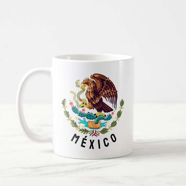 Mexiko jackar om arm kaffemugg (Vänster)