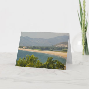 Mexiko, Jalisco, Barra de Navidad. Stadens strand Helgkort