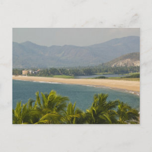 Mexiko, Jalisco, Barra de Navidad. Stadens strand Vykort