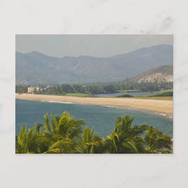 Mexiko, Jalisco, Barra de Navidad. Stadens strand Vykort (Framsida)