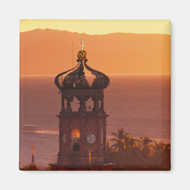 Mexiko, Jalisco, Puerto Vallarta. Church torn Magnet (Framsidan)