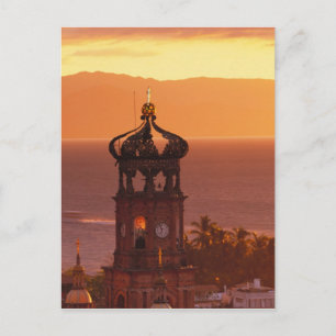 Mexiko, Jalisco, Puerto Vallarta. Kyrktorn Vykort