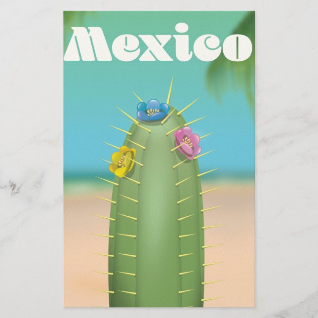 Mexiko Kaktus resaffisch Brevpapper (Framsida)