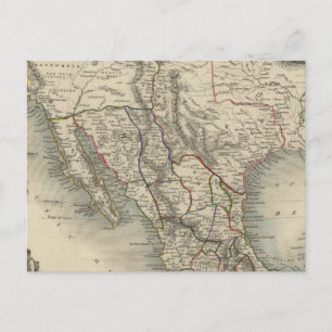 Mexiko, Kalifornien och Texas Vykort