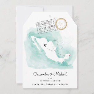 Mexiko Karta Playa del Carmen Destination Weddin