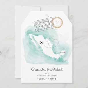 Mexiko Karta Tulum Destinationsbröllop