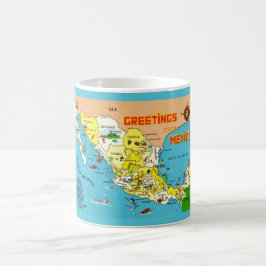 Mexiko Kartmugg Kaffemugg