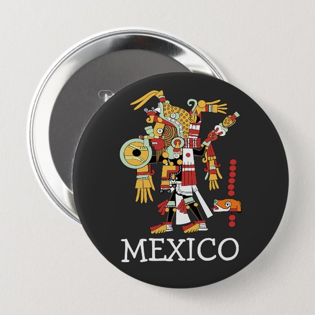 Mexiko-knapp Knapp (Framsida & baksida)