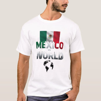 Mexiko kontra världsdjärv design t shirt