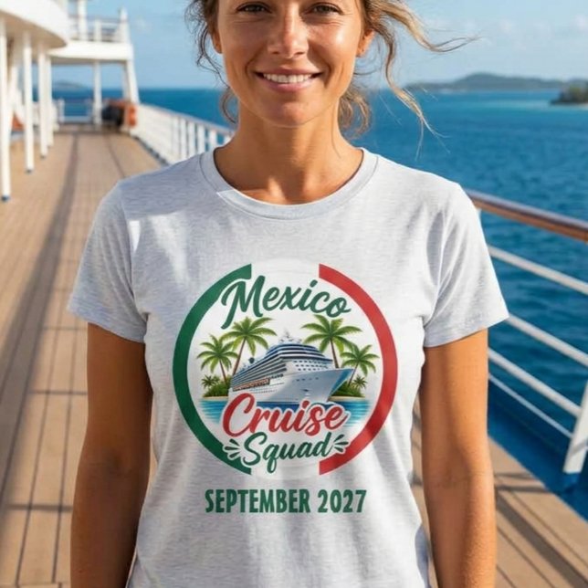 Mexiko Kryssningsbesättning Ombordstigning Tullgru T Shirt (Skapare uppladdad)
