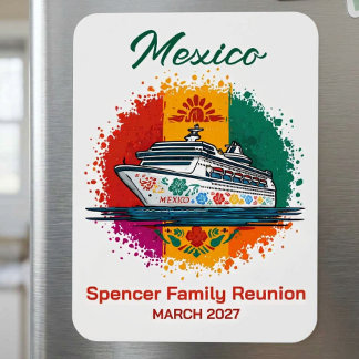 Mexiko kryssningsfartyg stateroom markör magnet