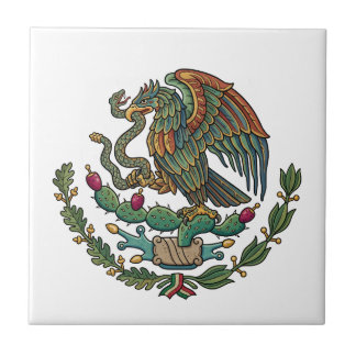 Mexiko land coat of arms symbol emblem flagga kakelplatta