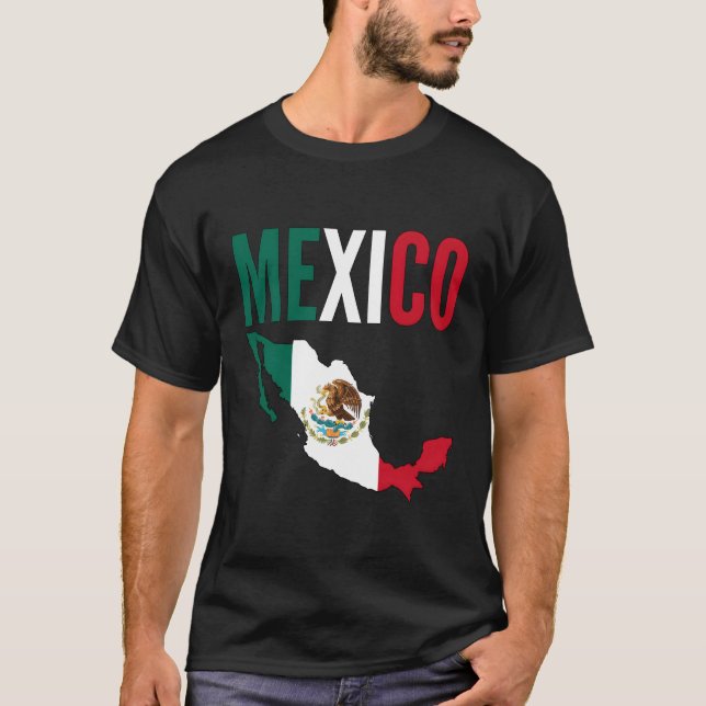 Mexiko Land mexikanska T Shirt (Framsida)