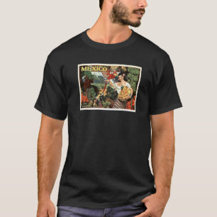 Mexiko Land of Tropical Splendor 1940's Travel Ret T Shirt