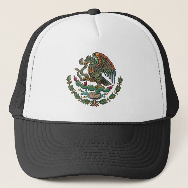 Mexiko landskapsvapen symbol emblem flagga keps (Framsida)