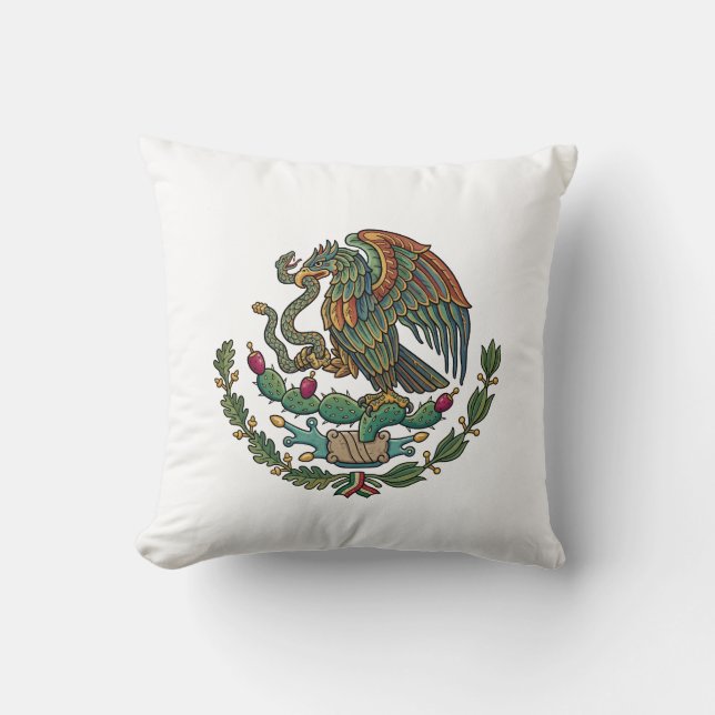 Mexiko landskapsvapen symbol emblem flagga kudde (Framsida)