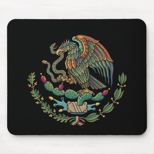 Mexiko landskapsvapen symbol emblem flagga musmatta (Framsidan)