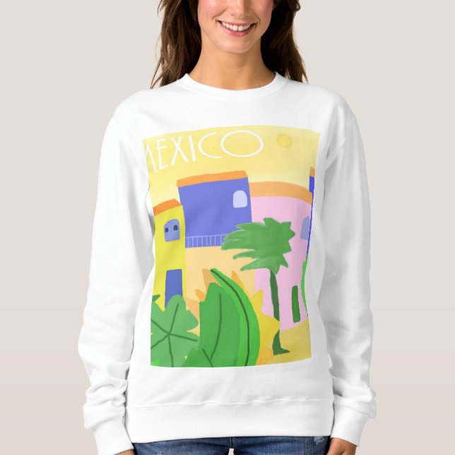 Mexiko målning konst t shirt (Framsida)